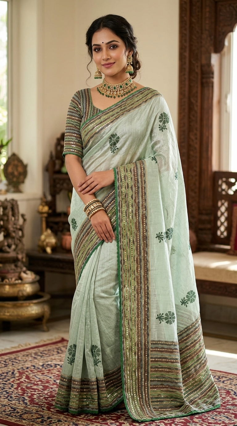 Traditional Touch Cotton Saree